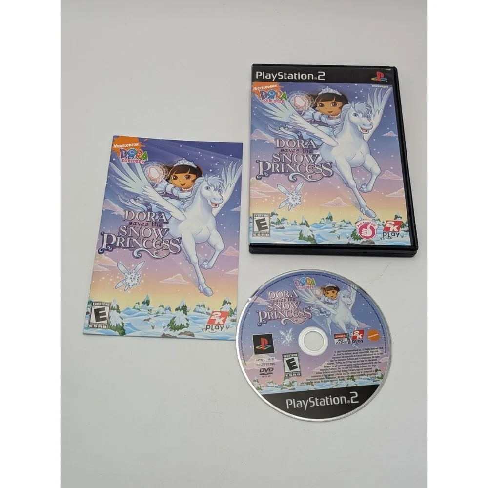 Dora the Explorer: Dora Saves the Snow Princess (Sony PlayStation 2, 2008) CIB‎